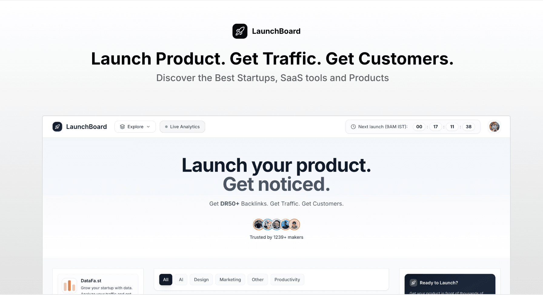 LaunchBoard - Product Launch Platform for Indie Makers and Startups